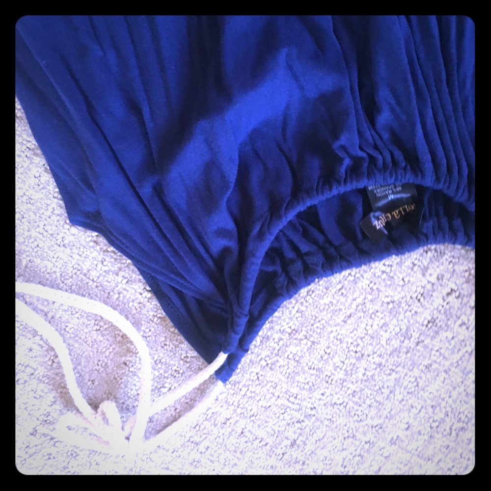 Cotton beach cover up with rope ties